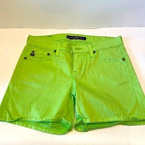 Big Star 1974 Neon Green shorts Women's size 28